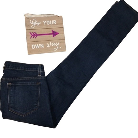 J Brand Low Rise Pencil Leg Jean Color Ink Size 25 Dark Wash Stretch - Picture 6 of 8